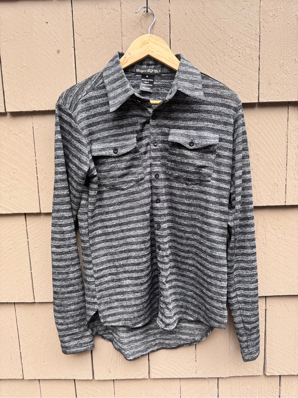 Cowgirl Tuff Co. Black & Gray Button Up Shirt